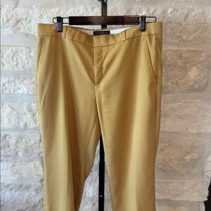 Banana Republic Women’s Mustard Patterned Chinos
